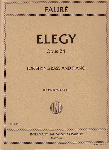 Faure, Gabriel (Mensch): Elegy Op.24 (bass & piano)