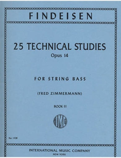 Findeisen, T.A. (Zimmerman): 25 Technical Studies, Op.14 Volume 2 (bass)