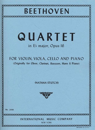 Beethoven, L.van: Piano Quartet in Eb op.16 (violin, viola, cello, piano)