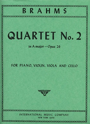 Brahms, Johannes: Piano Quartet in A major Op.26 (violin, viola, cello, piano)