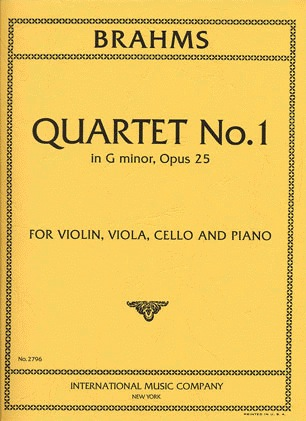 Brahms, Johannes: Piano Quartet Op.25 No.1 in g minor (violin, viola, cello, piano)