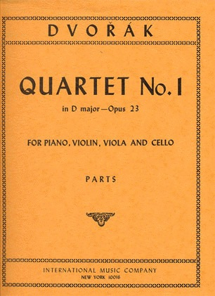 Dvorak, Antonin: Piano Quartet No.1 in D major Op.23 (piano, violin, viola, cello)