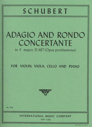 Schubert, F.: Piano Quartet Adagio and Rondo (violin, viola, cello, piano)