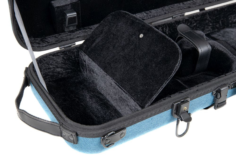 GEWA Violin Case, Bio-A, Oblong, 4/4-1/2, Music Pocket & Adjustable Neck Pad,
