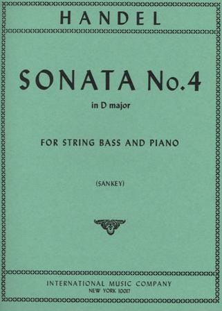 Handel, G.F. (Sankey): Sonata #4 in D major (bass & piano)