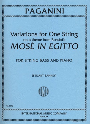 Paganini, Niccolo (Sankey): Variations on Theme from ''Moses'' by Rossini (bass & piano)