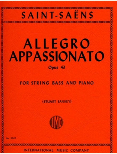Saint-Saens, Camille (Sankey): Allegro Appassionato OP.43 (bass & piano)