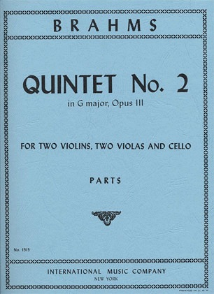 Brahms, Johannes: Quintet in G Op.111 No.2 (2 violins, 2 violas, cello) IMC