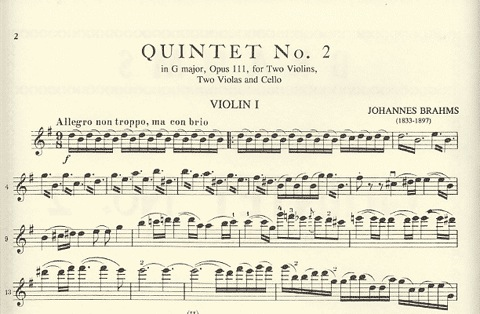Brahms, Johannes: Quintet in G Op.111 No.2 (2 violins, 2 violas, cello) IMC