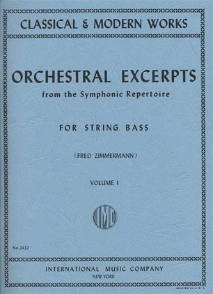Zimmerman: Orchestral Excerpts Vol.1 (bass) IMC