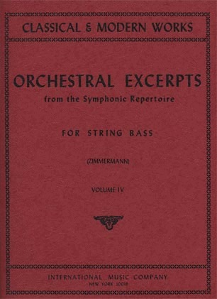 Zimmerman: Orchestral Excerpts Vol.4 (bass)