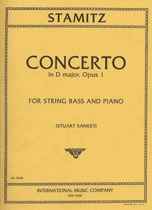 Stamitz, Carl (Sankey): Concerto in D Op.1 (bass & piano)