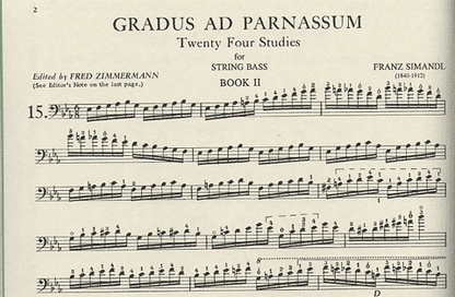 Simandl (Zimmerman): 24 Studies ''Gradus ad Parnassum'' Vol.2