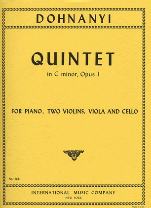 Dohnanyi, Ernst: Quintet Op.1 in C minor (2  violins, viola, cello, piano)