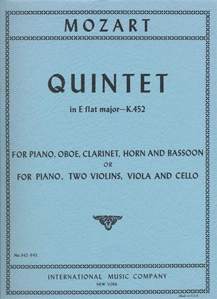 Mozart, W.A: Quintet in Eb Major K.452 (piano, 2 violins, Viola, Cello)