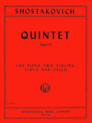 Shostakovich, D.: Quintet Op.57 (piano, 2 violins, viola, cello) IMC