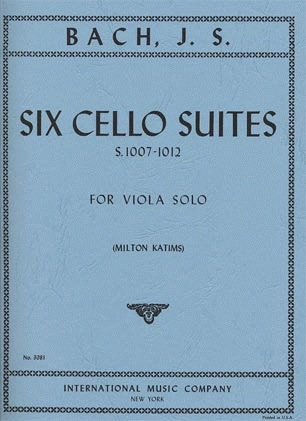 Bach (Katims): 6 Cello Suites, S.1007-1012 (viola) IMC