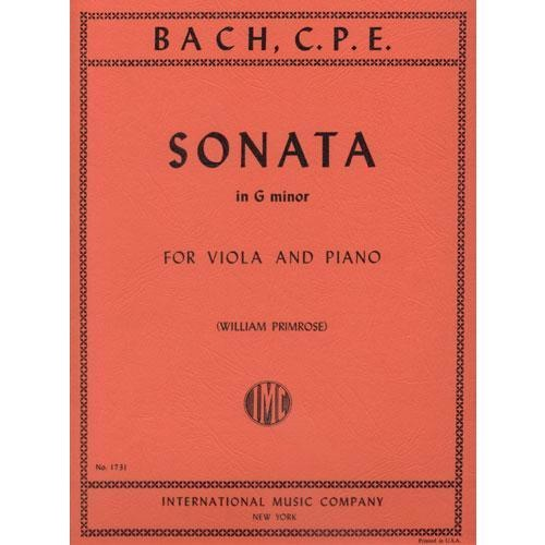 Bach, C.P.E. (Primrose): Sonata in G minor (viola & piano)