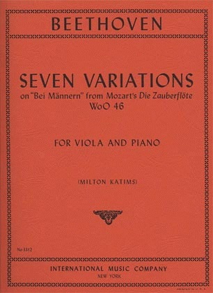 Beethoven, L.Van: Seven Variations on Bei Mannern from Magic Flute (viola & piano) IMC