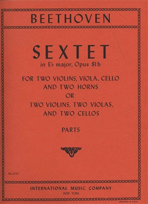 Beethoven, L.van: Sextet Op. 81b (2 violins, 2 violas, 2 cellos)