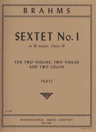 Brahms, Johannes: Sextet No.1 in Bb major, Op.18 (2 violins, 2 violas, 2 cellos)