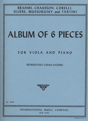 Borissovsky, Conus, Katims: Album of Six Pieces (viola & piano)