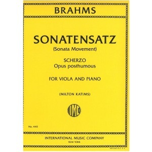 Brahms, J. (Katims): Sonatensatz (viola & piano)
