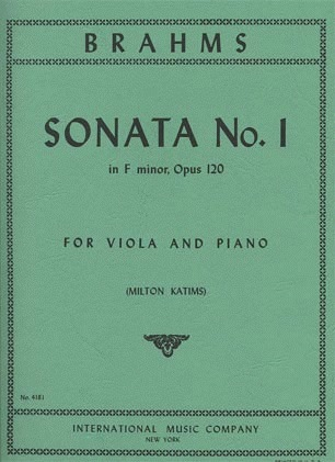 Brahms, Johannes (Katims): Viola Sonata Op.120 #1 (viola & piano)