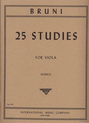 Bruni (Schulz): 25 Studies (viola) IMC