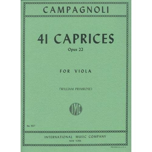 Campagnoli, Bartolomeo: 41 Caprices Op.22 (viola) IMC
