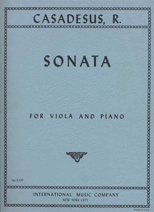 Casadesus, Robert: Sonata Op.12 (viola & piano)