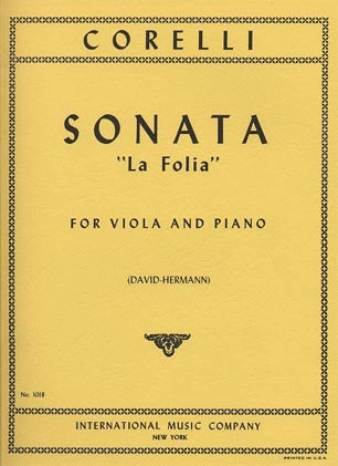 Corelli: Sonata La Follia, Opus 5, No. 12 for viola and piano