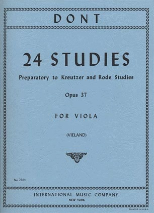 Dont, j (Vieland): 24 Studies Op.37 (Viola)