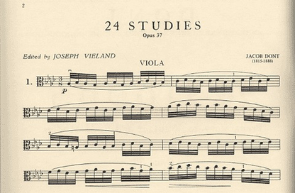 Dont, j (Vieland): 24 Studies Op.37 (Viola)