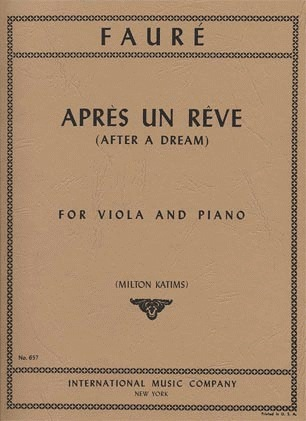 Faure, Gabriel: After Dream (viola & piano)
