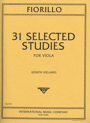 Fiorillo, F. (Vieland): 31 Selected Studies (Viola) IMC
