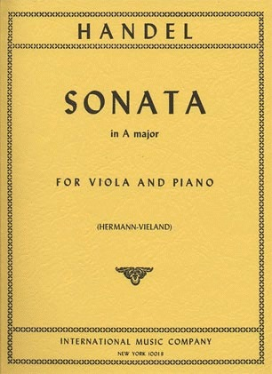 Handel, G.F.: Sonata in A Major (viola & piano)