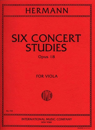 Hermann, Friedrich: Six Concert Studies, Op. 18 (viola)