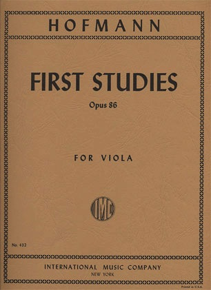 Hofmann, Richard: First Studies (in the 1st position) Op.86 (viola)