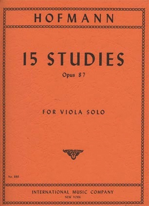 Hofmann, Richard: 15 Studies Op.87 (viola)