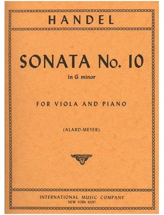 Handel, G.F.: Sonata No.10 in G minor (viola & piano) POD