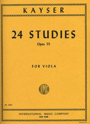 Kayser, H.E.: 24 Studies, Op.55 (viola)