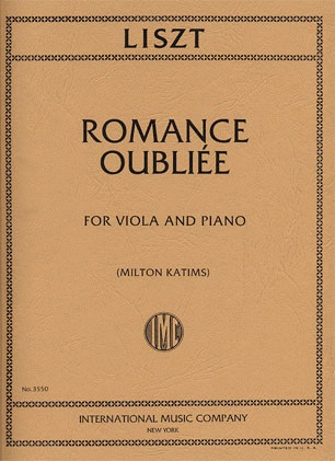 Liszt, Franz: Romance Oubliee (viola & piano) IMC