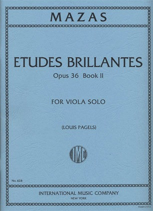 Mazas, Jacques: Etudes Brillantes Op.36#2 (viola)