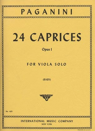 Paganini, N. (Raby): 24 Caprices Op.1 (viola) IMC