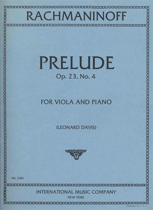Rachmaninoff, Sergei: Prelude Op.23 No. 4 (viola & piano)