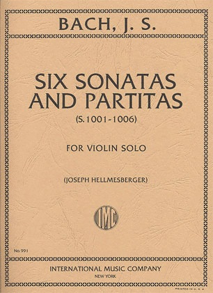 Bach, J.S. (Helmesberger): Six Sonatas and Partitas (violin solo)