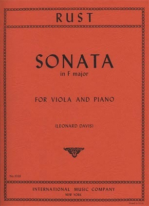 Rust, F.W.: Sonata in F Major (viola & piano)