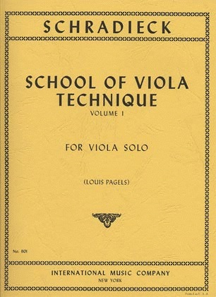 Schradieck (Pagels): School of Viola Technique Vol.1 - Metzler Violin ...