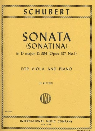 Schubert, Franz: Sonatina in D, Op.137 (viola & piano) International